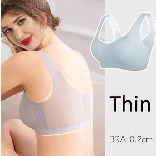 Bras For Women Plus Size Seamless Bra Womens Push Up Bra Sexy Underwear Backless Bralette Ultra Thin Latex Breathable Female BH