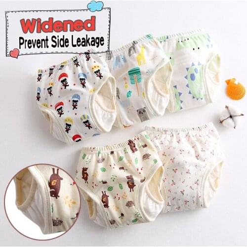 Baby Cotton Training Pants Panties Reusable Washable Infants Nappies Cloth Diaper for Children Underwear Toddler Potty Panties