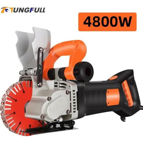 4800W 220V Wall slotting machine Electric Wall Chaser Groove Slot Cutting Machine Steel Concrete Cutting Machine For Brick Wall