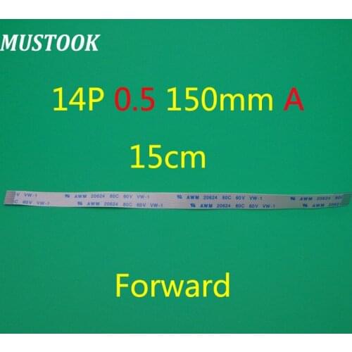 14p Power Button Ribbon Cable 14pin 150mm 15cm A TYPE forward 0.5 spacing Flexible Flat Cable FFC / FPC