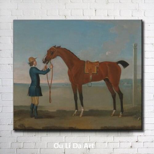 Classical palace figure earl man horse scenery oil painting canvas printing printed on canvas wall art decoration picture