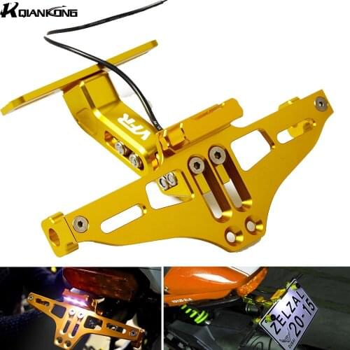 Motorcycle License Plate Bracket Licence Plate Holder Frame Number Plate For Honda VFR800 VFR1200 F VFR 800 1200 1998-2016