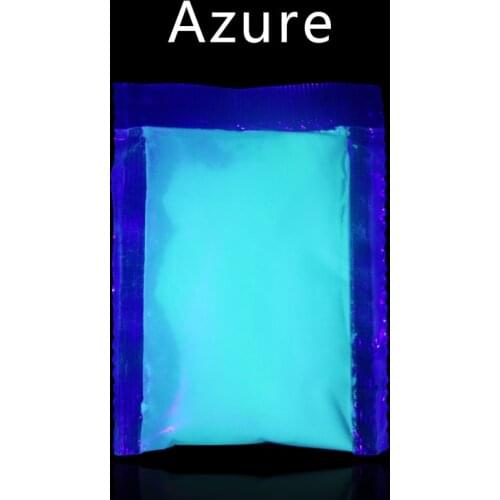 Azure Luminous Paint Pigment Glow in the Dark Fluorescent Powder for Arts Crafts Party Nail Decorati