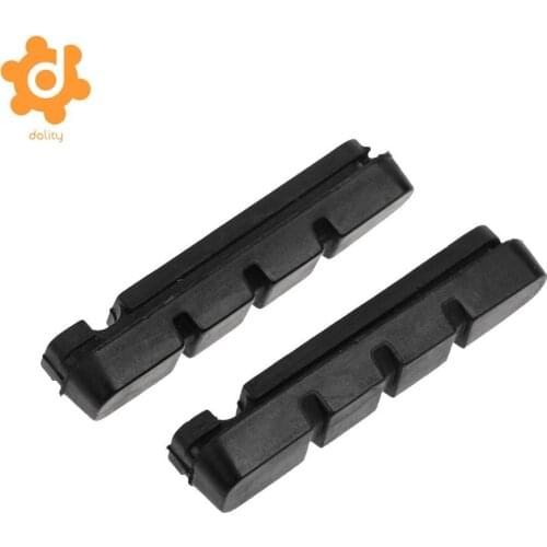 MagiDeal 2Pcs Rubber Road Bike Brake Replacement Pads Blocks Cycling Bicycle V-brake replacement brake pads for carbon rims 58mm