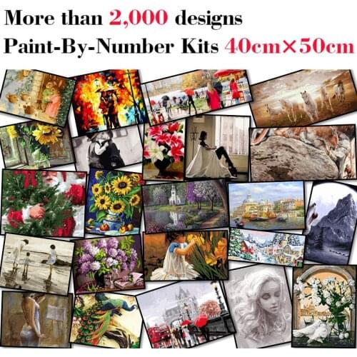 Mileelife Paintting By Numbers for Kids Adults DIY Beginner Oil Painting Kit Home Decoration