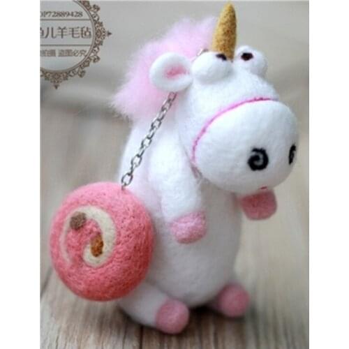 Magical dolls cartoon animal set wool needlepoint kit wool felt needle felting decoration craft needlecraft DIY handmade