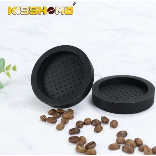 Non-Slip Rubber Coffee Tamper Pad Silicone Round Tamper Mat Coffee Powder Maker Pressure Cushion Coffee Grind Soft Silicone Mat