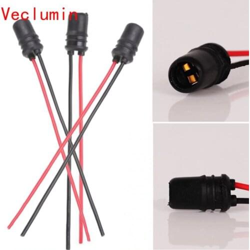 2019 New T10 Holder 10pcs For Motorcycle/Car/Truck/Boat T10 5W Instrument Light Bulb Socket