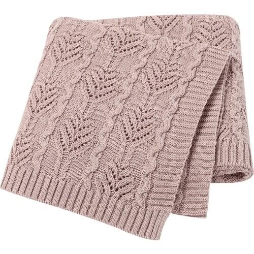 Baby Blankets Knitted 100%Cotton Infant Boys Girls Swaddle Wrap for Stroller Sofa Carseat 100*80cm Children Outdoor Playing Mats