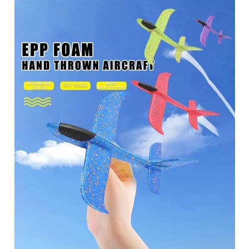 Foam Hand Launch Throwing Foam Palne Throwing Glider Airplane Aircraft Toy Hand Airplane Model Diy Educational Toy For Children