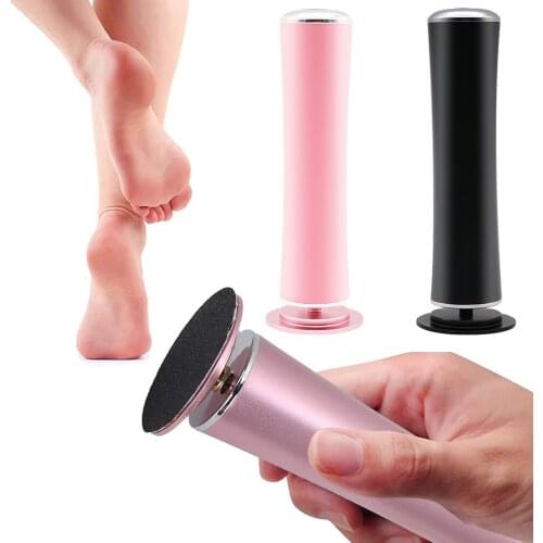 Professional Electric Exfoliator Dead Skin Removal Foot Callus Remover ReChargeable Electric Foot File + 60 PCS Sandpaper Pads