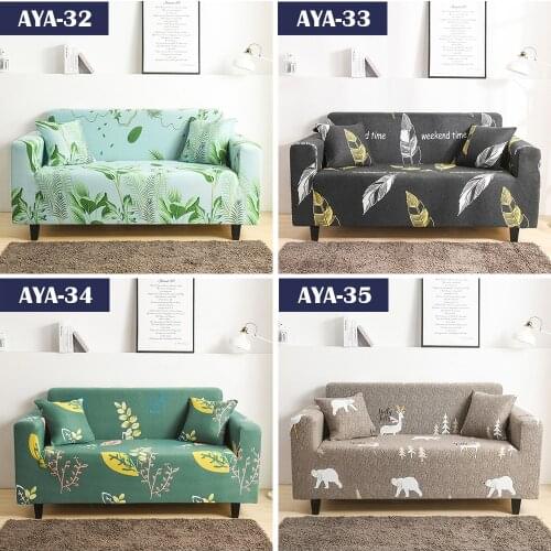 Modern simple sofa cushion printing elastic sofa cover all inclusive fabric comfortable sofa cover