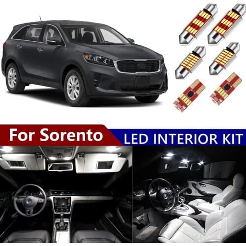 Super Bright Canbus Car Interior Light Kit For KIA Sorento JC XM UM 2002-2020 Dome Map Trunk License Plate Light Bulbs