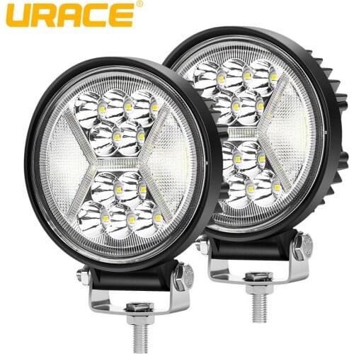 URACE 4.5 Inch 48w LED Work Light Flood Spot LED Beams 12v 24 Driving Offroad Light Bar For 4X4 4WD Truck Boat ATV Fog Car Light