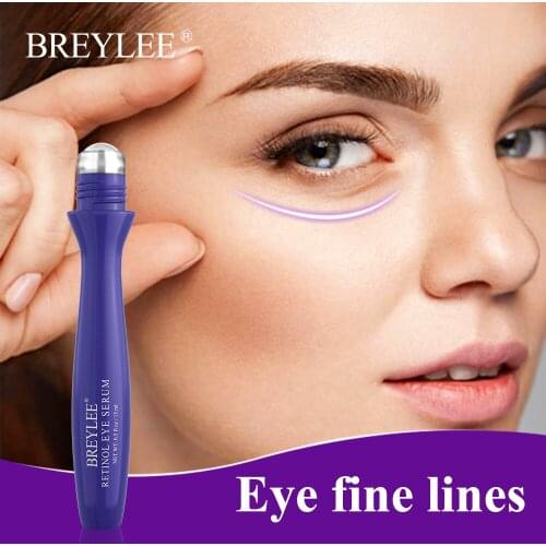 BREYLEE Retinol Eye Serum Roller Anti-Aging Remove Eye Bags Wrinkles Melanin Repair Skin Fine Lines Lift Firming Eye Skin Care