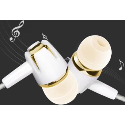 Universal Wired Headphones Noise Cancelling Stereo In-Ear Earphone Sport Music Headset With Mic For Xiaomi Huawei Mobile Phone
