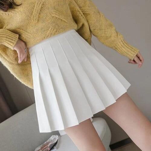 Women Pleated Skirt Girls Dance Mini Skirts Cute Japanese Ladies Jupe Kawaii Skirt Preppy Style Plaid Skirts School Uniforms