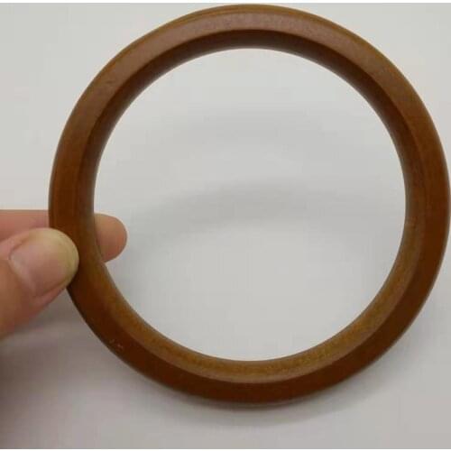 1Pc Wooden Bag Handle Replacement for DIY Handbag Purse Tote Round Shaped Handles O bag Handles Bag Accessories