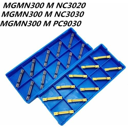 10PCS Grooving tool MGMN300 M NC3020/NC3030/PC9030 3mm carbide insert metal turning lathe tools CNC machine milling tool