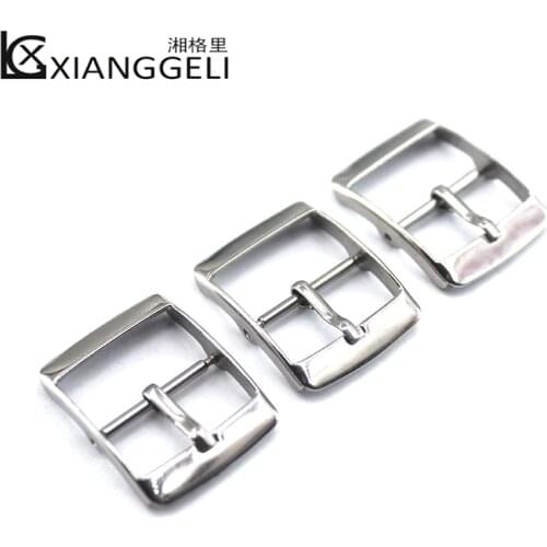 2pcs Watch accessories Pin buckle Silver buckle Japanese word buckle 16mm20mm for Swatch Watch band buckle