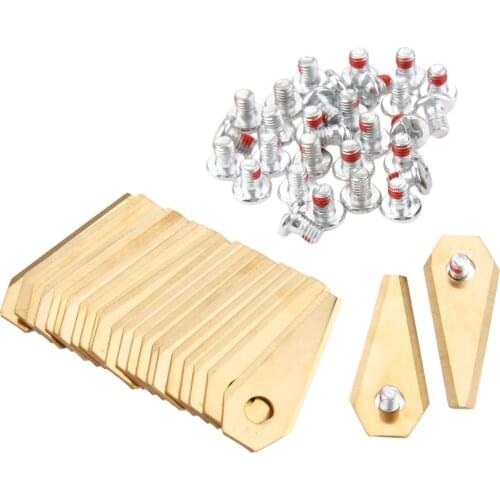 30Pcs Titanium Golden Robotic Mower Replacement Blade Fit For Indego Lawnmower Garden Tool Parts