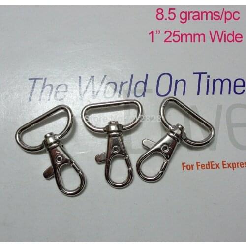50pcs 1'' 25mm Wide Opening Lobster Swivel Clasps Lobster Keychain