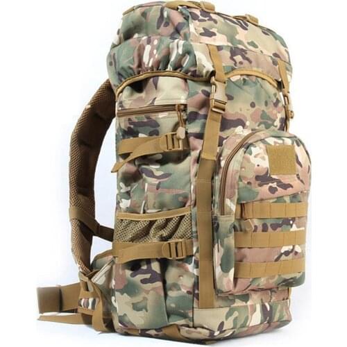 55L Outdoor Military Tactical Backpack Large Capacity Camping Bags Mountaineering bag Mens Hiking Rucksack Travel Backpack
