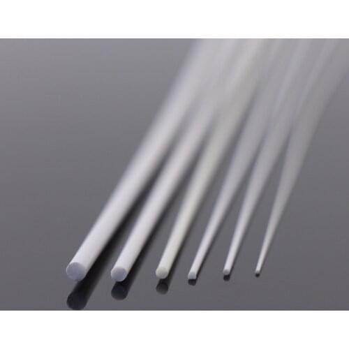 ABS04 100pcs Dia 0.5mm-2.5mm Styrene ABS Rods Round Rod 500mm High Quality Architectural