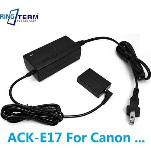 ACK-E17 ACKE17 ACK E17 with LP-E17 Battery DC Couplr DR-E17 Power AC Adapter Kit for EOS M3 M5 M6 EOSM3 EOSM5 Digital Cameras