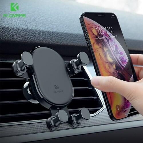 FLOVEME Gravity Mount Holder For Phone In Car Mobile Stand 6.8'' For iPhone 11 PRO MAX 12 XR 6S 7 Support Telephone Car Holder