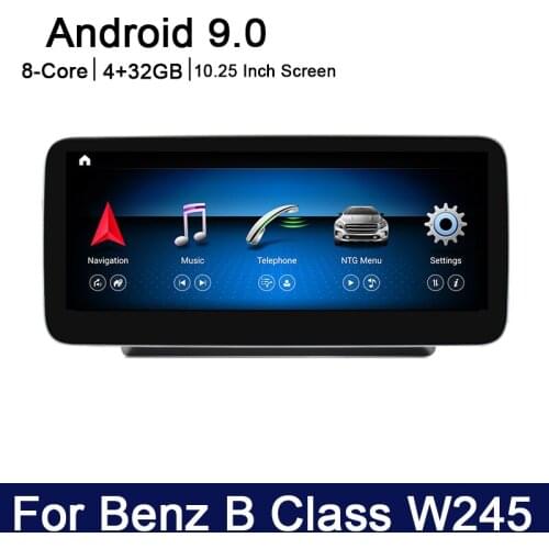 Android 9.0 8 core 4+32G For Mercedes Benz B Class W245 2015~2019 Car multimedia Player Navigation GPS radio NTG 5.0 WiFi BT