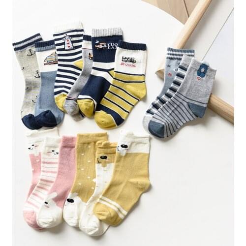 3pcs /Lot Spring Autumn Childrens Socks Boys And Girls Cotton Socks Stereo Cartoon Socks Kids Socks