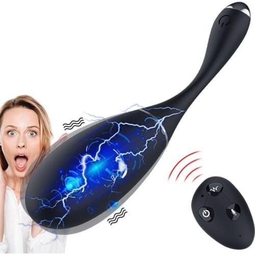 Electric Shock Vibrator Female Masturbation Voice Control Stimulation Vagina Massage Remote Control Vibrating Ball Adult Sex Toy