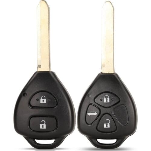 Kutery 2 Buttons Remote Car Key Shell For Toyota Crown Camry Corolla Reiz RAV4 Avalon Venza Matrix Auto Fob Toy47 Blade