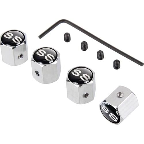 Car Wheel Tire Valve Stems Caps AntiTheft Cover For Chevrolet SS Logo Aveo Cruze Malibu Sail Captiva Lacetti Spark Trax Orlando