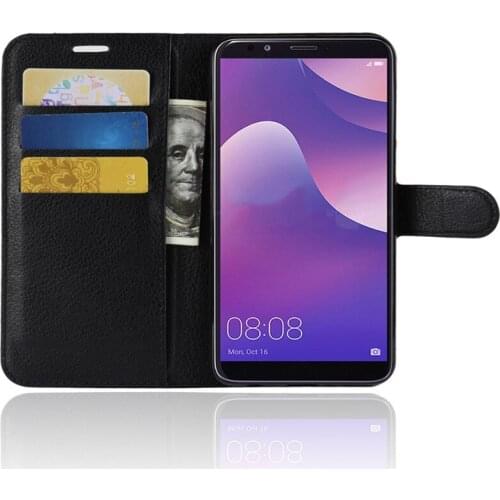 Wallet Leather Stand Cover Filp Case For Huawei Y9 2018 Case Flip Leather Phone Case For Huawei Y9 2018/ Huawei Enjoy 8 plus