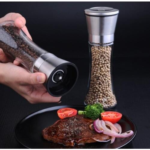 Home Kitchen Adjustable Rotor Seasoning Salt Pepper Mill Grinder Mixer Gadget