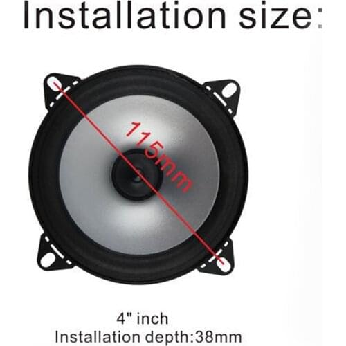 Mini 4inch Car Audio Full Range Speaker 4.03oz Magnetic Circuit Stereo Speaker a