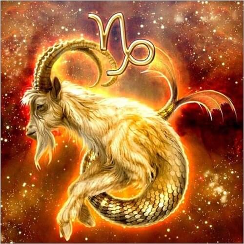 Region 12 Zodiac DIY 11CT Cross Stitch Embroidery Kits Needlework Craft Set Cotton Thread Printed Canvas Home Wholesale