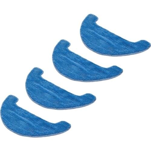 4pcs/lot Robot Vacuum Cleaner Mop Cloths for Polaris PVCR 0726W Robotic Vacuum Cleaner Parts Accessories Replacement