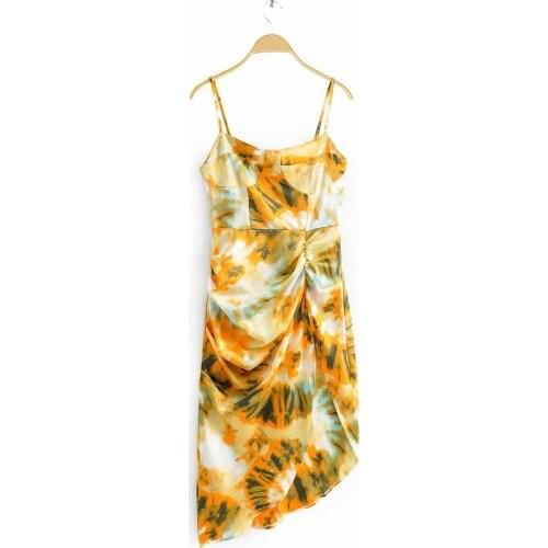 NEMOLEMON 2020 New Arrival Spring Womens Floral Print Suspender Dress Sexy Party Dresses