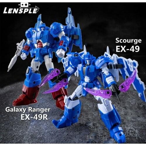 NEW Transformation Ironfactory IF EX-49 EX49 Scourge Model ABS Deformation Pocket Mini Version Action Figure Robot Toy With Box