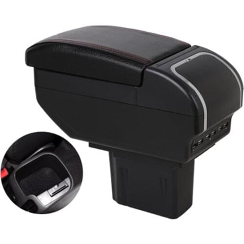 For Chevrolet Cruze/Holden Cruze 2009-2015 armrest box Dual Layer Large Space Central Store Content box with Ashtray USB Chargin