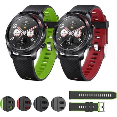 Fashion Silicone Watch Band For Huawei Honor Magic Watch 3 45mm/Honor GS Pro/GT2 Pro/Amazfit GTR 47mm/GT2 46MM Bracelet Straps