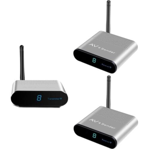 HOT-AV530 Wireless Sharing Transmitter Receiver 8 Groups of 5.8 GHz Wireless Audio and Video TV 300M Signal Adapter