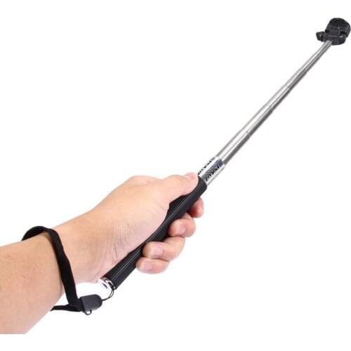 New For GoPro Aluminum Extendable Pole Selfie Stick Monopod Tripod Mount for GoPro Hero 7 for Xiaomi for Yi Sport Action Cameras