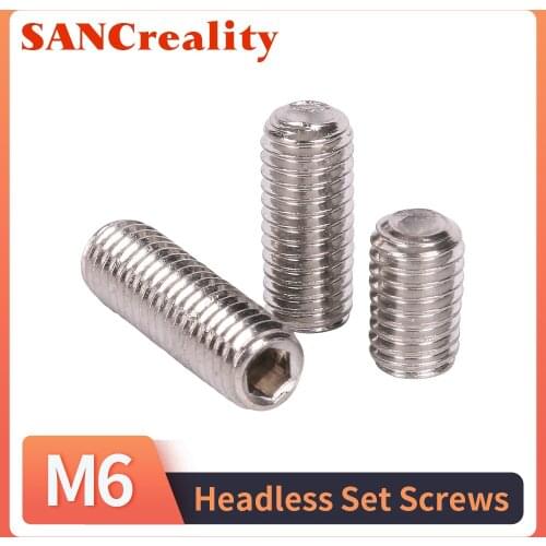 5/10/20/40pcs hex socket set screw cup point stainless steel m2 m3 m4 m5 m6 m8 m10 headless hexagon socket grub screw DIN916