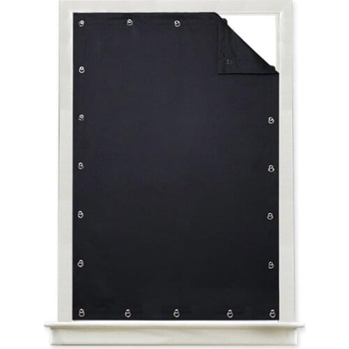 Temporary Blackout Blind Curtain For Window Adjustable Sucker Shade Drape Thermal Insulated Noise Reducing Panels For Storage Ro