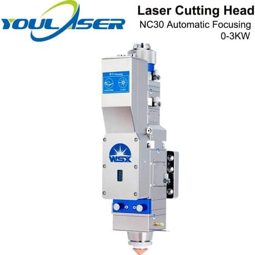YOULASER WSX 0-3KW Automatic Focusing NC30 Fiber Laser Cutting Head Max Laser Power 3000W for Metal Cutting