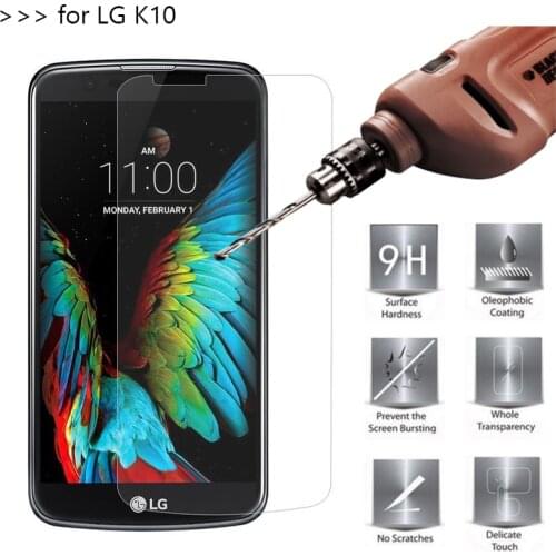 2pcs 2.5D 0.26mm 9H Premium Tempered Glass For LG K10 M2 LTE K420N K410 K430 Screen Protector protective film For LG K10 Cover